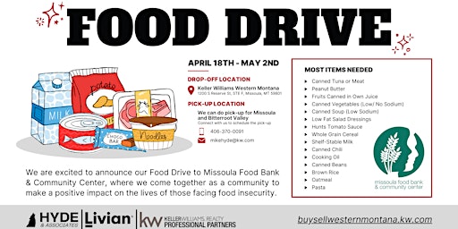 Hauptbild für Missoula Food Drive 2024