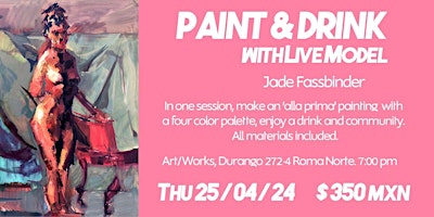 Paint & Drink w/Live Model primary image