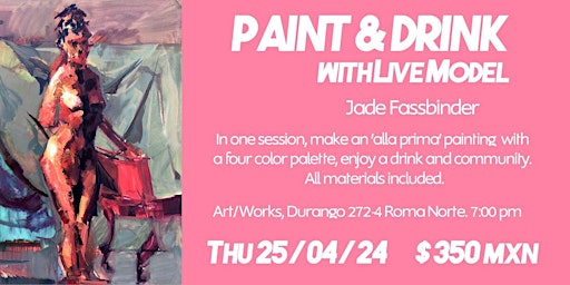 Paint & Drink w/Live Model  primärbild