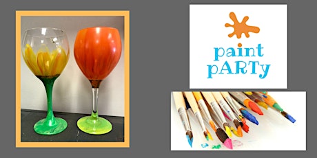 All Ages Paint Party on Glasses - Pumpkin / Sunflower - $35pp primary image