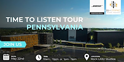 Time to Listen Tour: Pennsylvania primary image