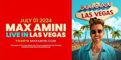 Max Amini Live in Las Vegas! primary image