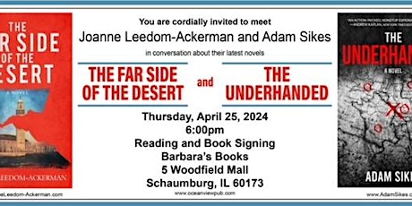 Book Event "The Far Side of the Desert" and "The Underhanded"