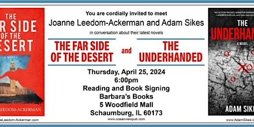 Imagem principal do evento Book Event "The Far Side of the Desert" and "The Underhanded"