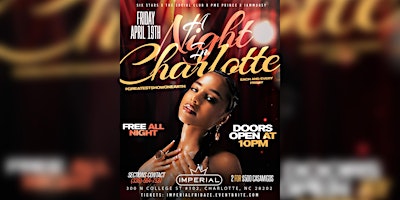 Image principale de CLT Spring Fest Friday: A Night in CLT - Imperial Fridays