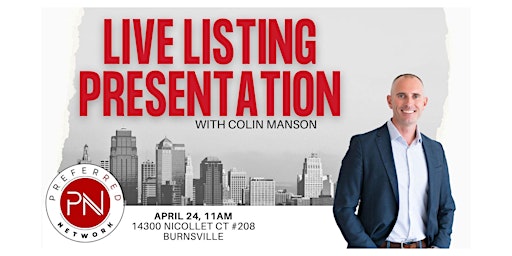 Primaire afbeelding van Live Listing Presentation With Colin Manson