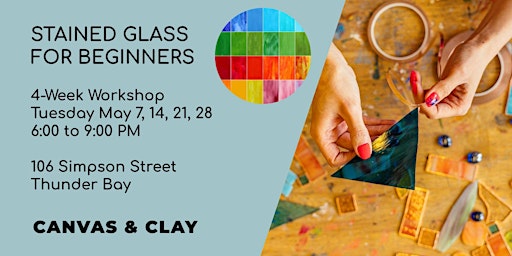 Imagem principal do evento Stained Glass for Beginners (4-Week Evening Class)