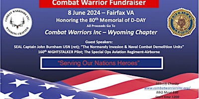 Image principale de Combat Warrior's, Inc Wyoming Chapter BBQ Fundraiser