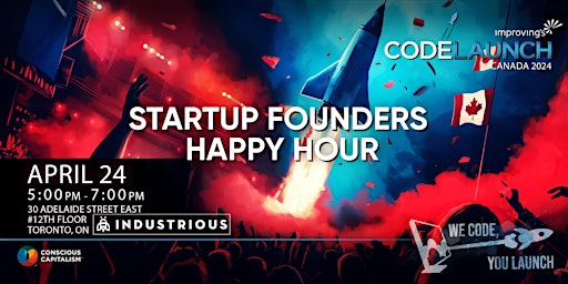 Immagine principale di Startup Founders Happy Hour, by Codelaunch 