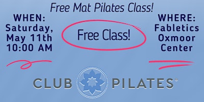 Imagem principal de FREE PILATES CLASS with Fabletics & Club Pilates