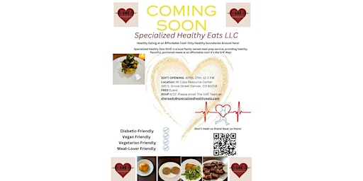 Hauptbild für Soft Opening for SHÉ: Specialized Healthy Eats: Meal Prep Service