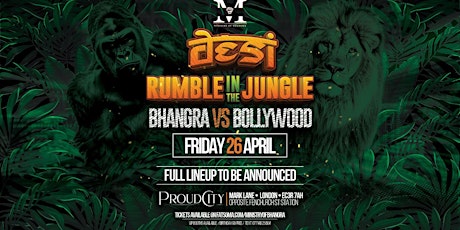 DESI RUMBLE IN THE JUNGLE  ( BHANGRA V BOLLYWOOD) primary image