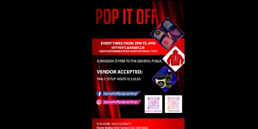 Primaire afbeelding van POP IT OFF POP UP SHOP