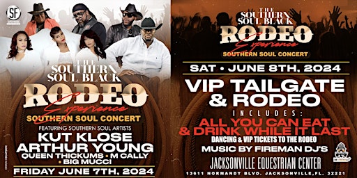 Imagem principal de The Southern Soul Rodeo Experience-Concert June 7th -Tailgate/Rodeo June 8