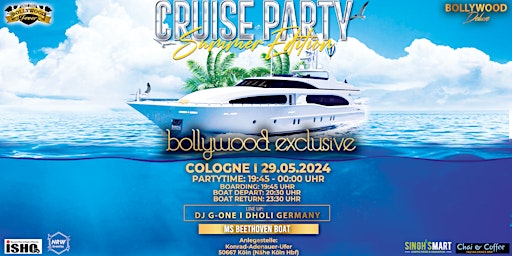 Primaire afbeelding van BOLLYWOOD BOAT CRUISE PARTY IN KÖLN