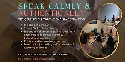 Speak calmly & authentically | Public speaking & authentic Self-expression primary image