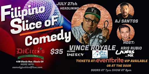 Primaire afbeelding van Filipino Slice of Comedy With Vince Royale & Friends