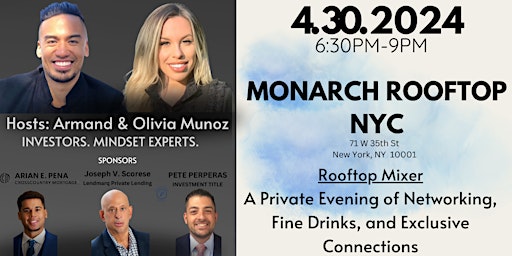 Immagine principale di ALIGNED Real Estate Investors NYC Rooftop Mixer Networking Exclusive Meetup 