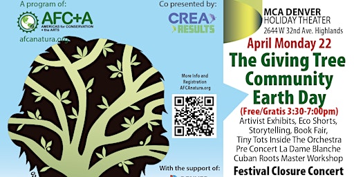 Primaire afbeelding van Americas Latino Eco Festival  "The Giving Tree  Earth Day” | 3:30-9:30 PM