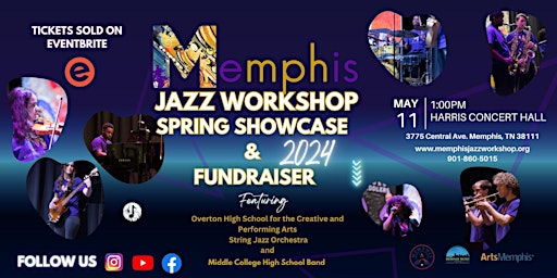 Primaire afbeelding van Memphis Jazz Workshop Spring Showcase and Fundraiser