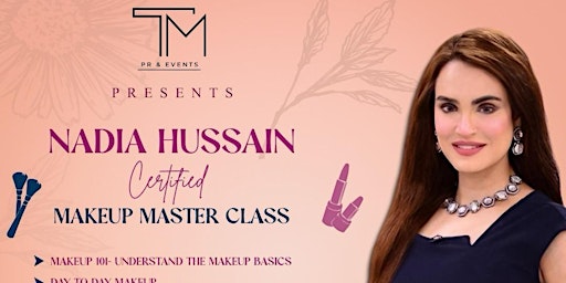Imagem principal do evento Nadia Hussain Makeup Master Class
