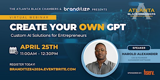 Create Your Own GPT: Custom AI Solutions for Entrepreneurs primary image