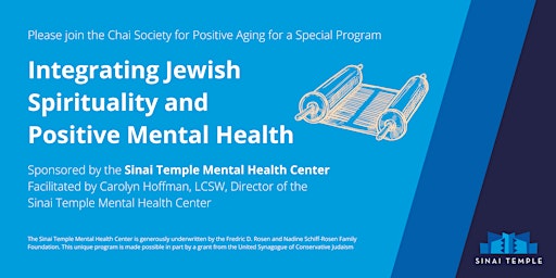 Imagen principal de Integrating Jewish Spirituality and Positive Mental Health
