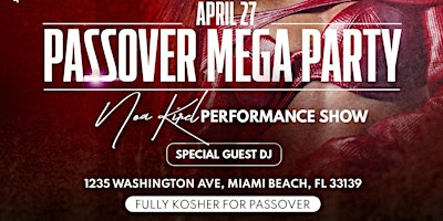 Primaire afbeelding van PASSOVER Mega Event w/ Noa Kirel @ M2 Nightclub (Formerly Known as Mansion)