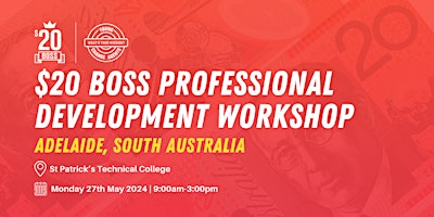 Imagem principal do evento $20 Boss Funded Professional Development Workshop | Adelaide SA