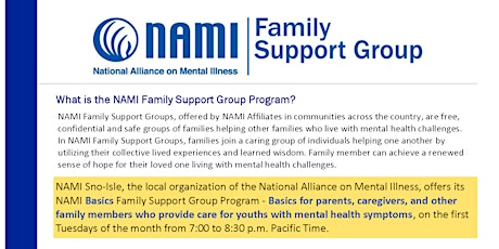NAMI Basics Family Support Group