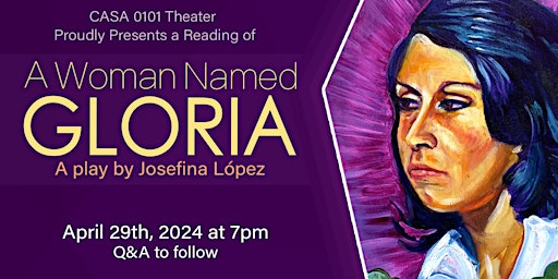 Imagem principal do evento A Play Reading of "A Woman Named Gloria"