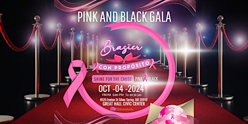 PINK AND BLACK GALA BRASIER CON PROPOSITO primary image