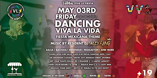 Primaire afbeelding van Embrace the Spirit of Mexico with Viva La Fiesta - FRIDAY Social Dancing