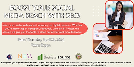 Imagem principal do evento Boost your Social Media Reach with SEO!