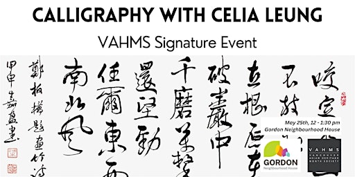 Imagem principal do evento Calligraphy with Celia Leung