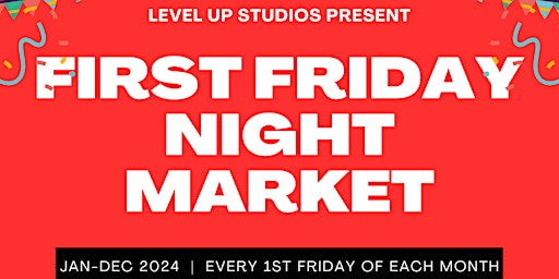 Imagem principal do evento First Friday Vendor Night Market