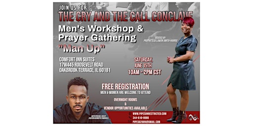 Hauptbild für The Cry and The Call Conclave Prayer Gathering Man Up