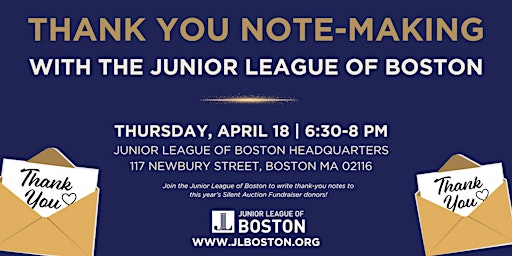 Thank You Note-Making with the Junior League of Boston  primärbild