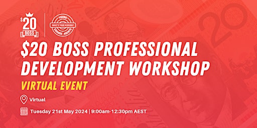 Imagem principal de 20 Boss Funded Professional Development Workshop | Virtual Term 2