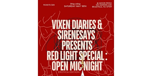 Primaire afbeelding van Red Light Special : Open Mic Erotica Edition