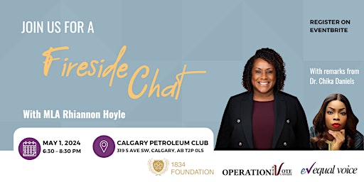 Fireside Chat With MLA Rhiannon Hoyle  primärbild