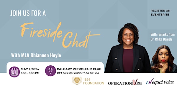 Fireside Chat With MLA Rhiannon Hoyle