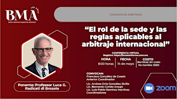 Imagem principal do evento "El rol de la sede y las reglas aplicables al arbitraje internacional"