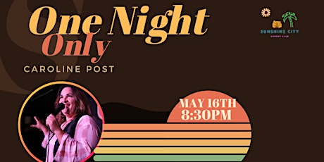 C.P. Post | Thur May 16th | 8:30pm - One Night Only