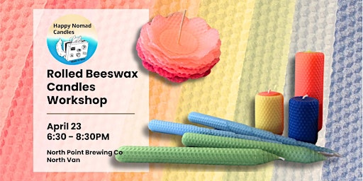 Beeswax Candle Rolling Workshop: Spring Florals primary image