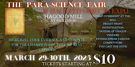 First Annual Para-Science Fair &Haunted Objects Expo