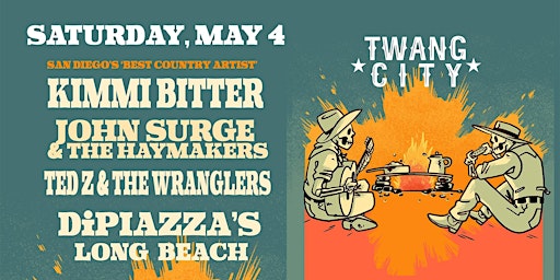 Immagine principale di TWANG CITY  Kimmi Bitter, John Surge & the Haymakers, Ted Z & the Wranglers 