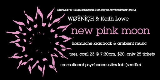 Imagem principal do evento {{New Pink Moon}} feat. WOYNICH & Keith Lowe