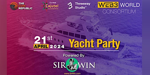 Imagem principal do evento Welcome Yacht Party: Web3 World Consortium Powered by SirWin