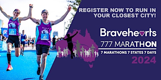 Imagem principal do evento Melbourne Bravehearts 777 Marathon 2024